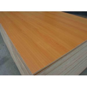 E1 Formaldehyde Emission Commercial Grade Plywood , Melamine Faced Plywood