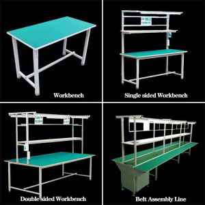 ESD Workbench 240x120x185cm Aluminium Profile Assembly Table
