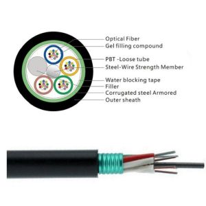 Optical Fiber Cable 96 Cores With Stripes,ADSS aerial fiber optic cable, 100