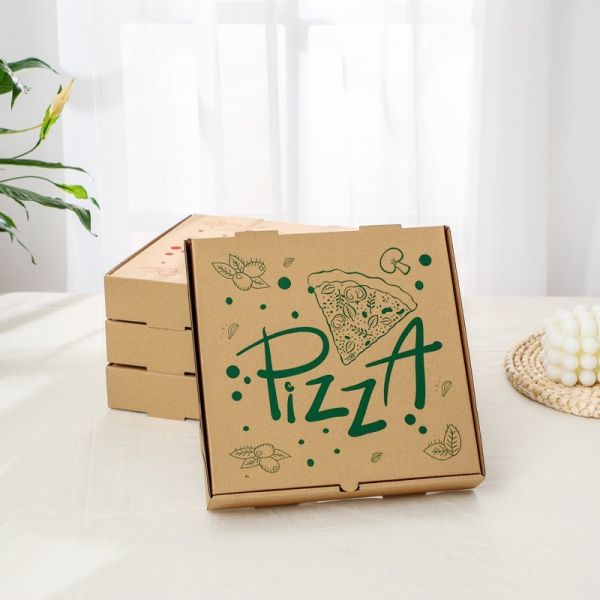 Eco Friendly Food Shipping Box Corrugated Cardboard Meal Boxes 11 Inch Kraft Packaging boxes