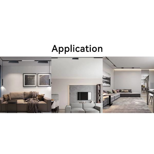 Rotatable Angle Led Magnetic Track Light 6W UGR 10 Modern Magnetic Track Lighting