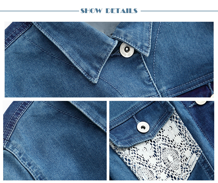 Fashion Spring Casual Girls Denim Clothes Damaged Denim Jacket OEM Service