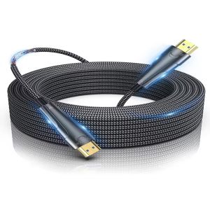 "Ultra-High-Speed HDMI Fiber Optic Cable | 4K/8K Transmission, Zero Latency"