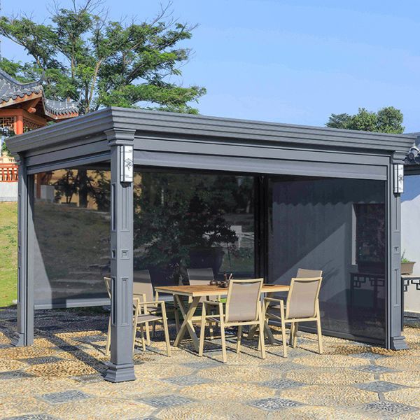Buy European Style Aluminium Pergola Gazebo Outdoor Garden Leisure Louvered Pavilion at wholesale prices
