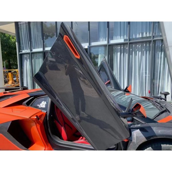 For Lamborghini Aventador LP700 Carbon Fiber Door Panels Aventador SVJ Style Carbon Fiber Door Panels