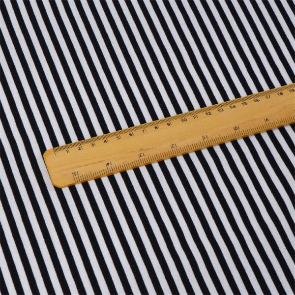 Comfortable And Breathable Skin-Friendly Striped Knit Fabric For Casual Wear