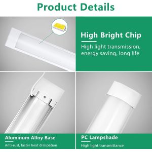 5FT 50W 5600Lm Linear Batten Light Surface Mount for Garage Shop Office