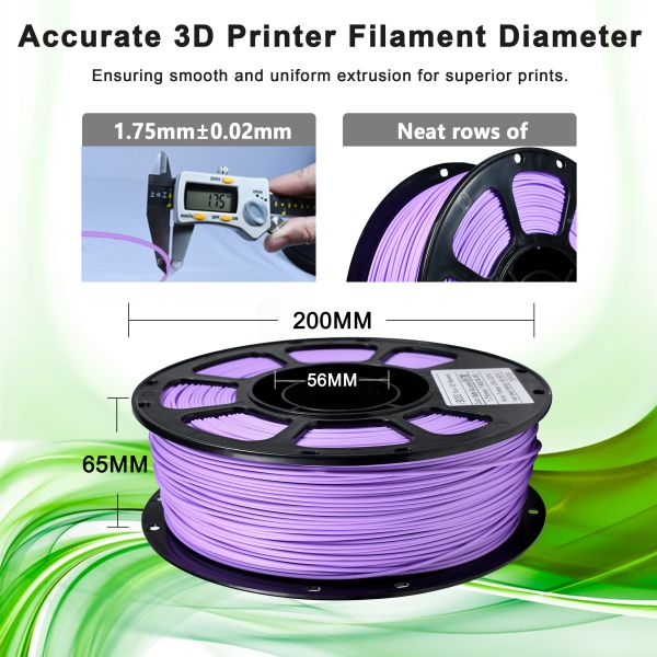 3D Printing Filament PLA+ Matte lilac Purple Filament 1.75mm FDM Forming Technology 3d Printed