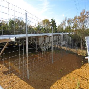 Steel Mesh Fence Panels Galvanized Customized Protect Equipment On Site