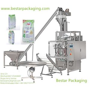 Certified full automatic flour packaging machinery with Auger filler,spiral