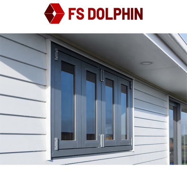 Buy Double Glazed Aluminum Casement Window Hurricane Proof Impact Powder Coated at wholesale prices