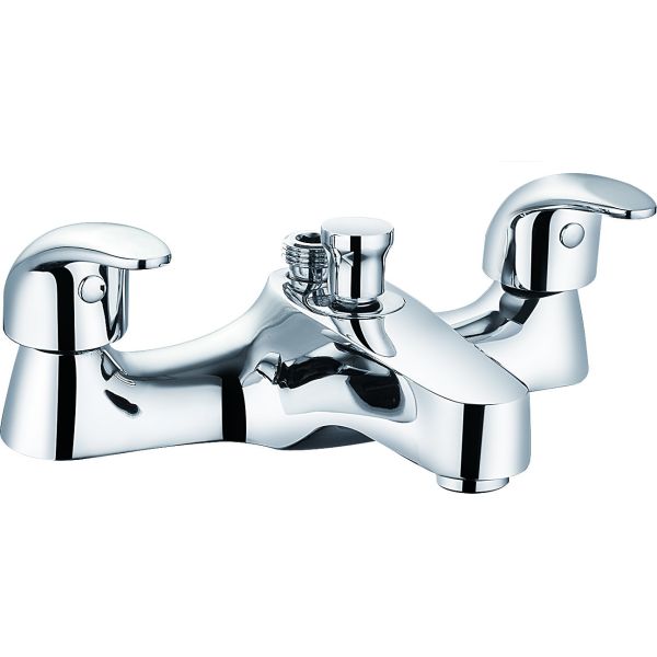 Buy Brass Double Handle Bath Shower Mixer With Ceramic Valve T8062B at wholesale prices