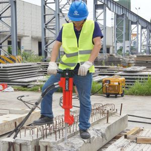 Vibration Attenuation Handheld Hydraulic Breaker Impact Frequency 1500-2400rbm