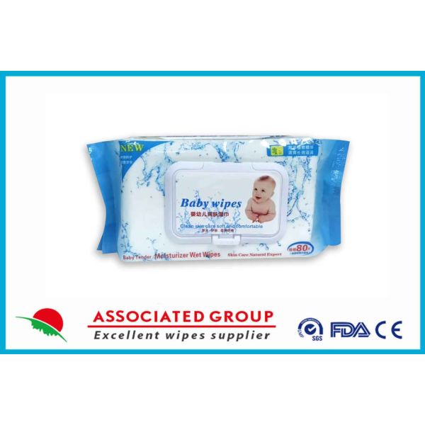80 PCS Skin Care Comfortable Baby Tender Moisturizer Wet Wipes, Alcohol Free
