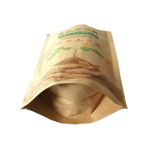100% Biodegradable PBAT Bags Compostable Printing Biodegradable Food Packing Bag