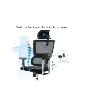 Adjustable Komene Mesh Executive Chair 0.15CBM Black