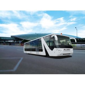 China 110 Passenger 14 Seat Airport Coaches with Auto Transmission on sale