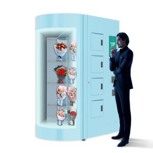 Fresh Fruits Winnsen Flower Bouquet Vending Machine With Cooling System