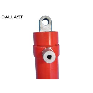 Dump Trailer Hydraulic Cylinder Multi Stage Telescopicing , 3 Stage Telescoping