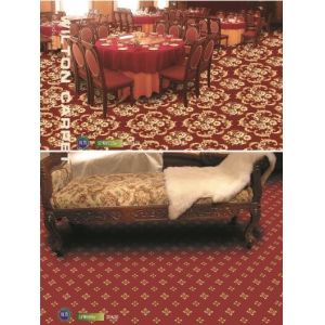 Wilton Hotel Carpet Flooring 100 Polypropylene Material Eco - Friendly