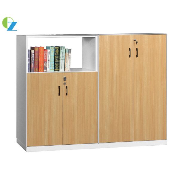 5mm Slim Edge Steel Office Modular file Cabinet Up Open And Down Swing Door