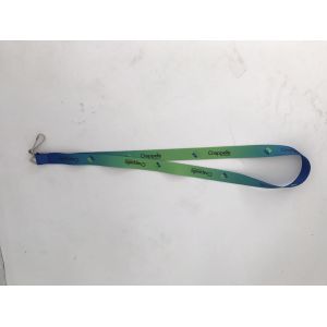 Logo Printing Polyester Heated Transfer Lanyard / Dye Sublimated Lanyards Eco