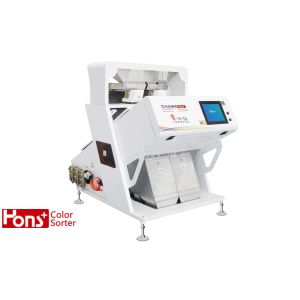 CCD Camera Agricultural Rice Beans Color Sorter Machine With 2 Chutes