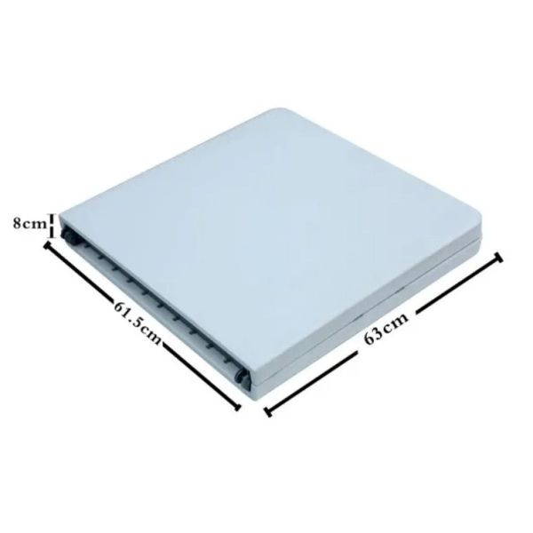 4ft Adjustable White Plastic Picnic Folding Table Chair For Event For Garden Outdoor