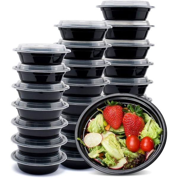 Rectangle Disposable Plastic Food Containers 0.5-1.5mm Thickness Microwave For Snack