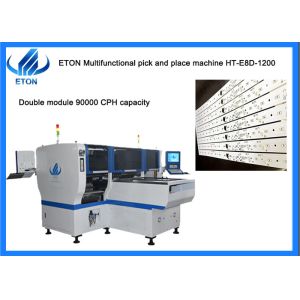 Max 15mm Height SMT Placement Machine Double Module For LED Tube Panel Light