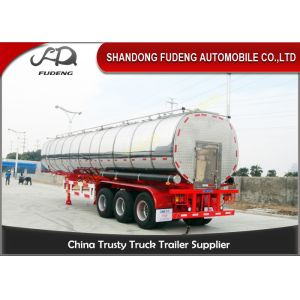 Single Compartment 36000L Fuel Tanker Semi Trailer 2 Pieces Manhole Cover