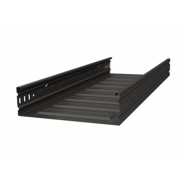 Buy Durable Black Powder Coated Cable Tray With Excellent Fire Resistance at wholesale prices