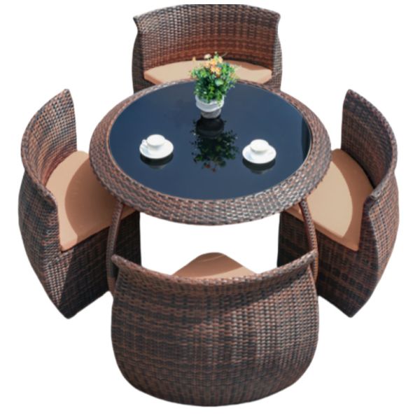Dining Outdoor Rattan Bistro Table Set Relax Stylishly Comfortably Garden Bistro DL