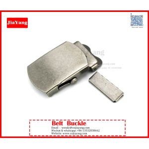 custom prong silver iron metal men belt buckle with embossed logo