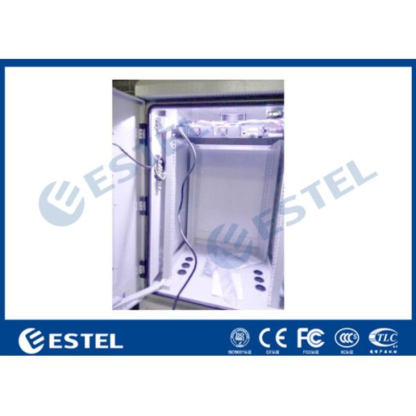 Temperature Control Steel Outdoor Telecom Cabinet 19 Inch For Base Station