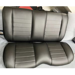 Black Ergonomic PU Cushion Seating Sofa Arm Cushions Offset Imprinting Logo