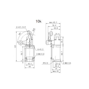 Aluminum Alloy Industrial Limit Switches High Mechanical Strength Housing