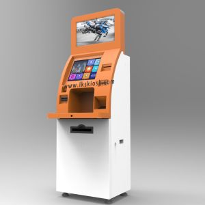 Indoor Self Service Kiosk Dual Touch Screen For Social Insurance Department