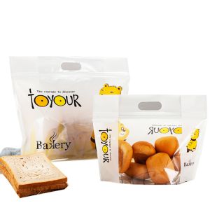 Plastic Zipper 130mic Mylar Stand Up Bags With Window