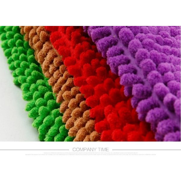 Buy Soft Chenille Bathroom Anti Slip Floor Mat , Hotel Bathroom Floor Mats at wholesale prices