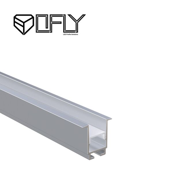 Buy Anti Glare Recessed Aluminium Led Profile 24mm Anodized Finished at wholesale prices