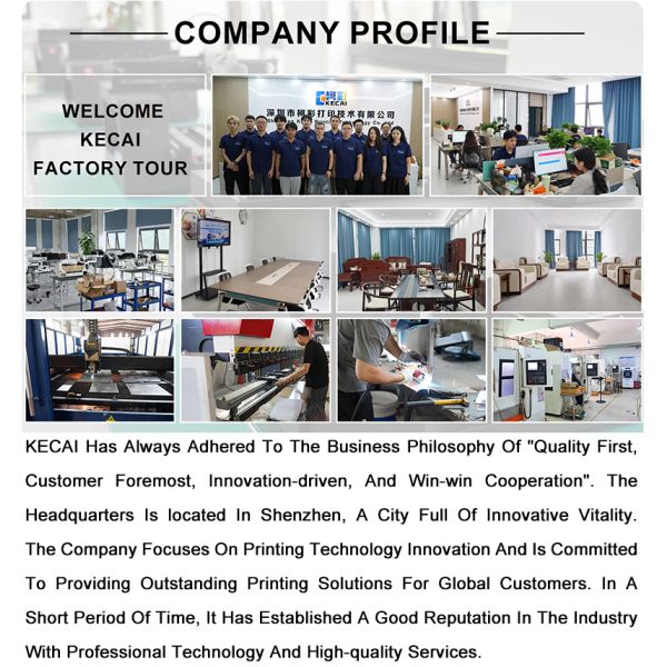KECAI Customized A3 33cm Dual Head XP600 Transfer DTF Printer With RINN Software and Suction Platform for Fabric Printing