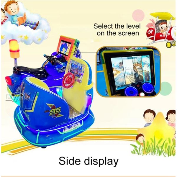Two Seat Motorcycle Electric Children'S Coin-Operated Rocking Car