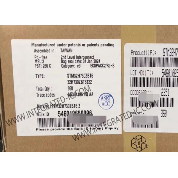 Buy Embedded Microcontroller MCU STM32H730ZBT6 550MHz 128KB Microcontroller IC at wholesale prices
