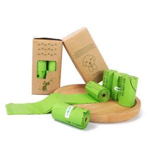 OEM Unscented Biodegradable Roll Type Dog Poop Bags with Eco Friendly Certificat