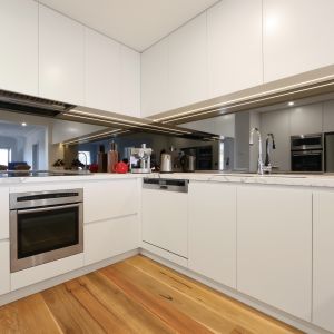 Luxury Plywood Custom PVC White Modular Kitchen Cabinets