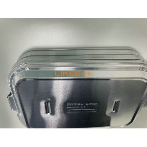 Die Cut SGS Aluminium Foil Container Lids PET Film Laminated