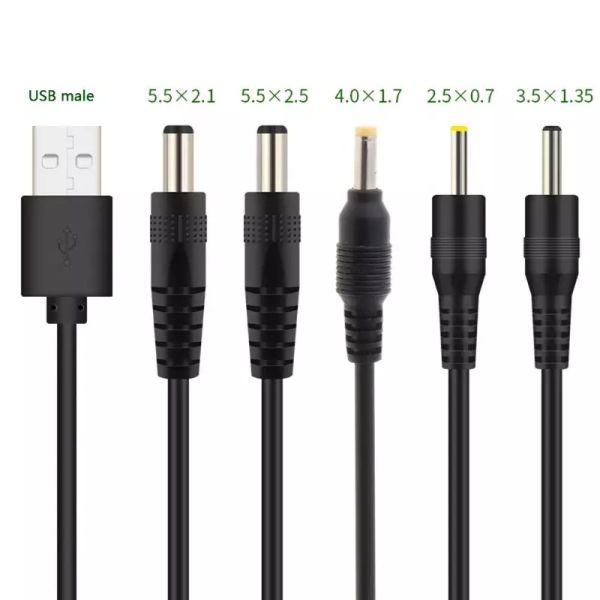 Buy OEM ODM USB To DC Power Cable , USB Data Cable Cord DC 5.5x2.1 For Camera at wholesale prices