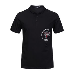 Animal Design Cotton Polo Style T Shirt For Men