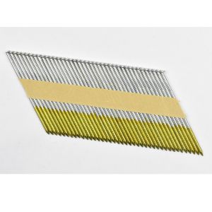 Bright Electro Galvanized Paper Strip Nails Smooth / Screw / Ring Shank